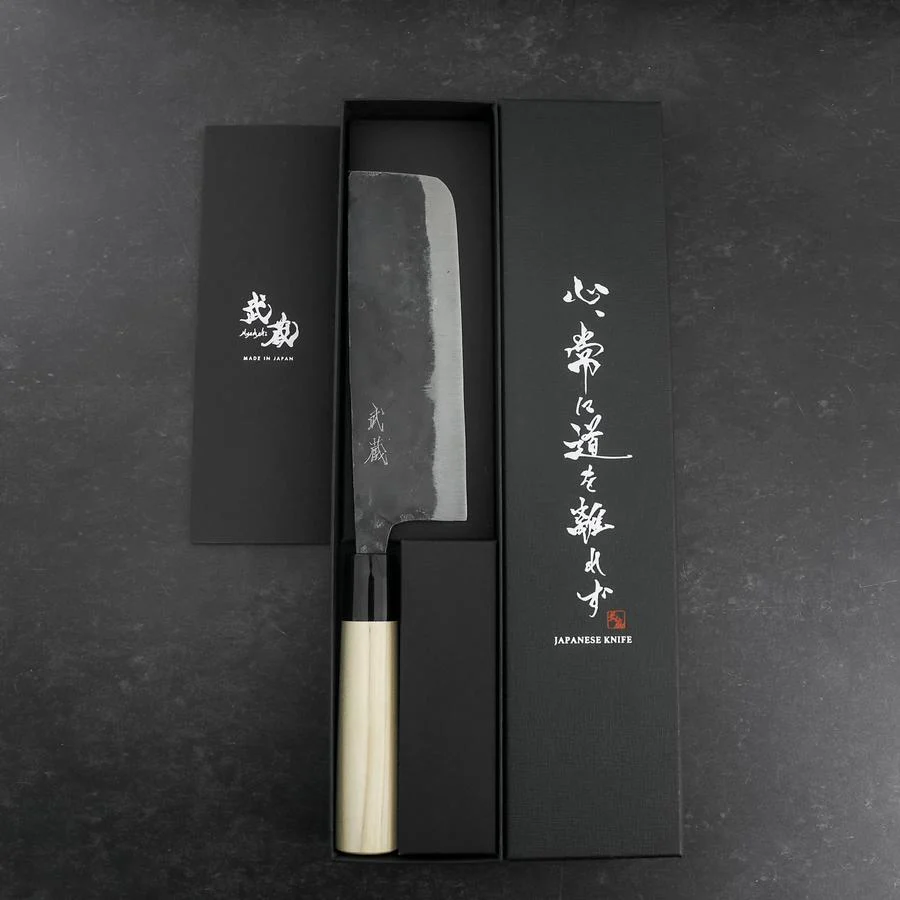 Nakiri SK Stahl Kurouchi Magnolienholz Griff 170mm - Image 8
