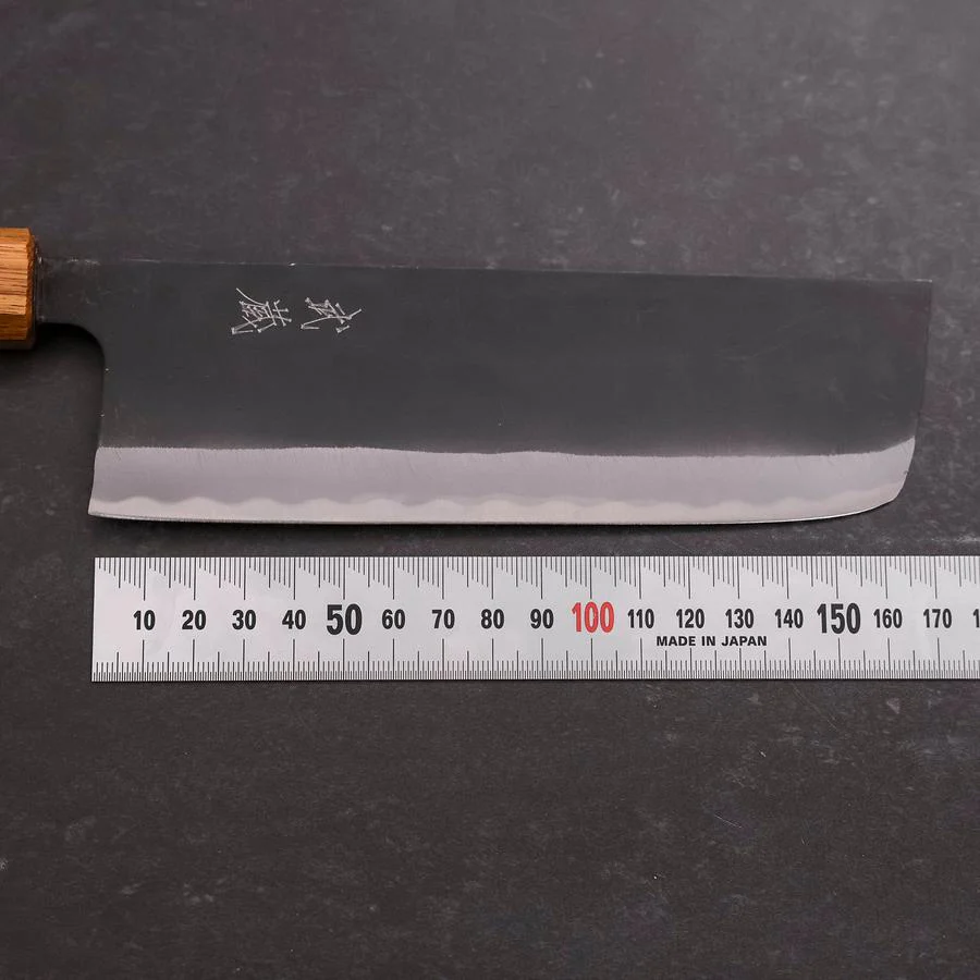 Nakiri SK-Stahl Kurouchi Eichenholz Griff 170mm - Image 7