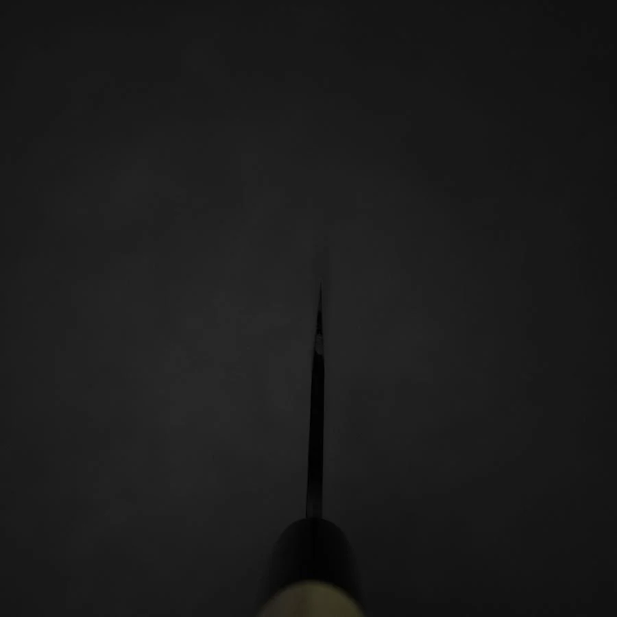 Nakiri SK-Stahl Kurouchi Kurigata Magnolienholz Griff 170mm - Image 4