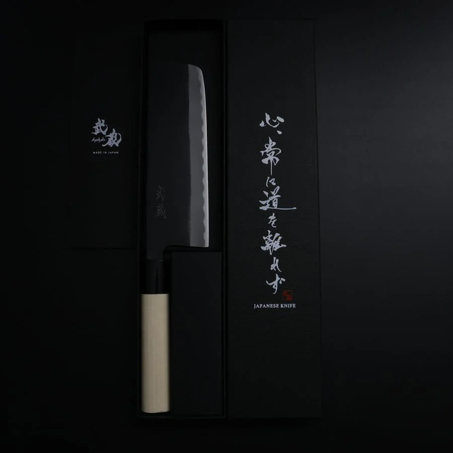 Nakiri SK-Stahl Kurouchi Magnolienholz Griff 170mm - Image 8