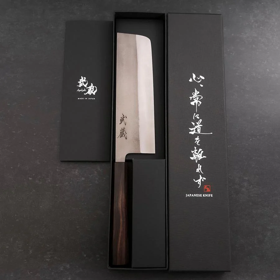 Nakiri SKD11 Nashiji Ebenholz Griff 165mm - Image 8