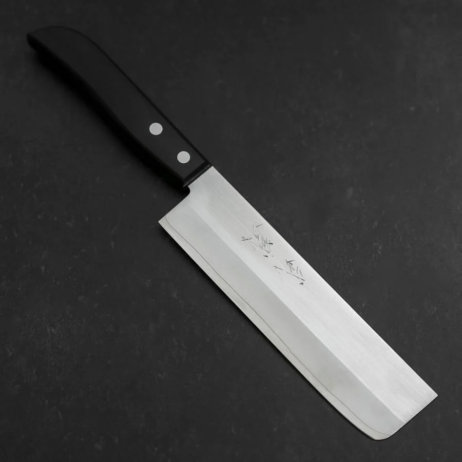 Nakiri SKD12 Poliert Schwarzer Westlicher Griff 165mm