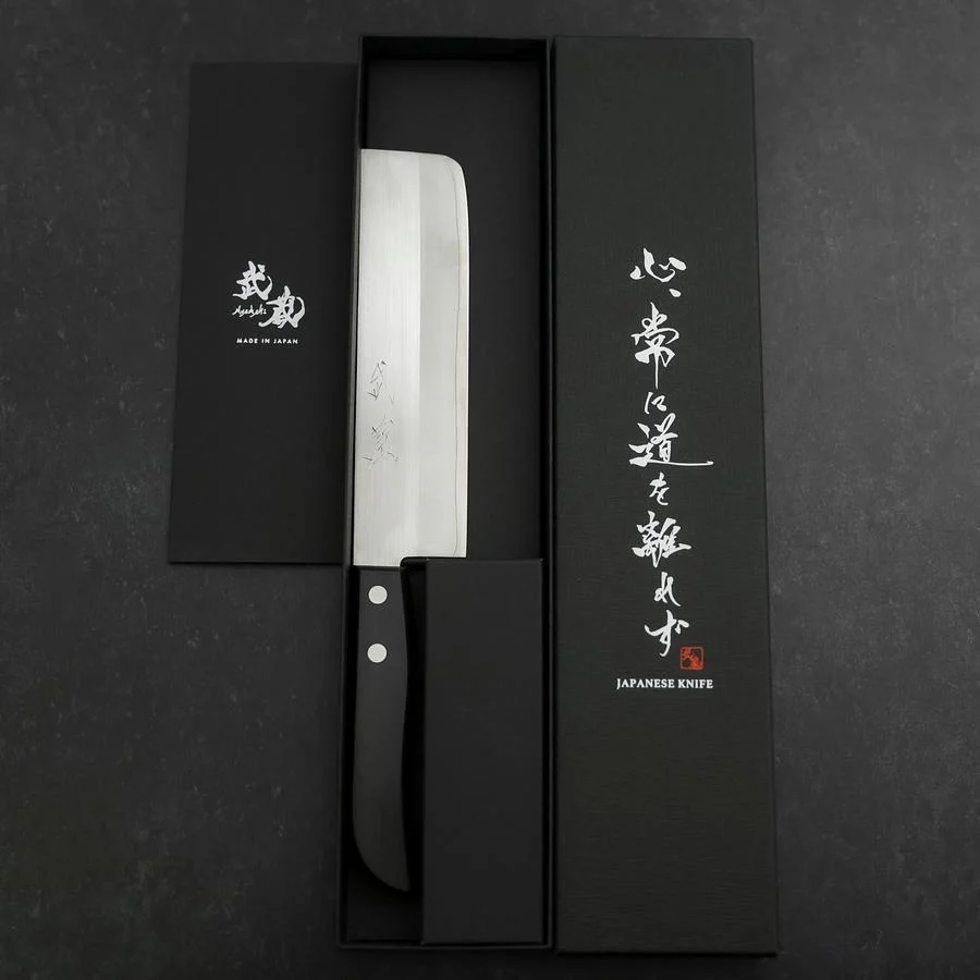 Nakiri SKD12 Poliert Schwarzer Westlicher Griff 165mm - Image 8
