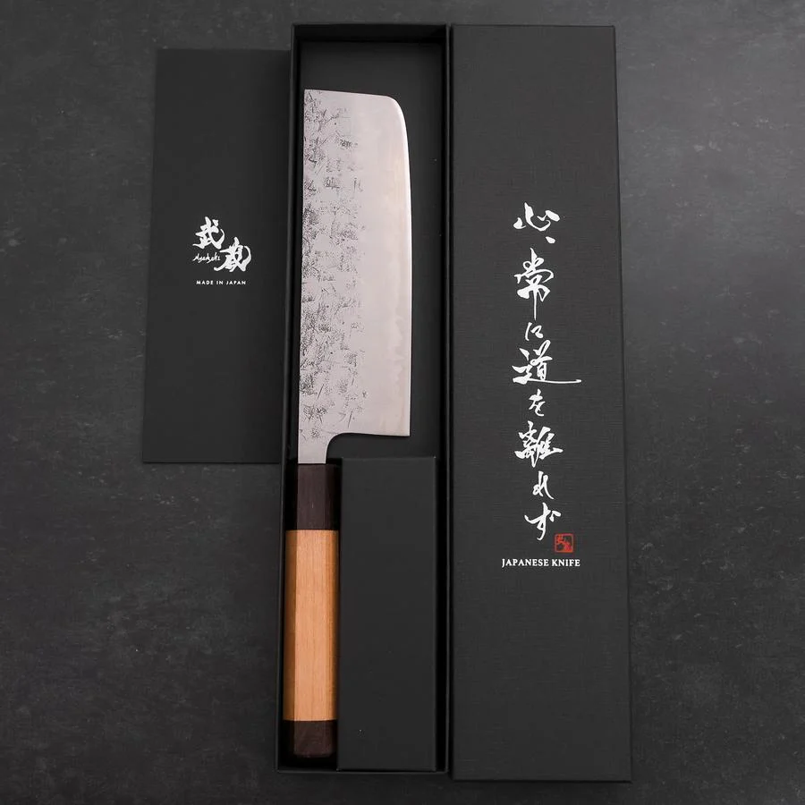 Nakiri SLD Nashiji Washi Kirsch- und Rosenholz Griff 165mm - Image 8