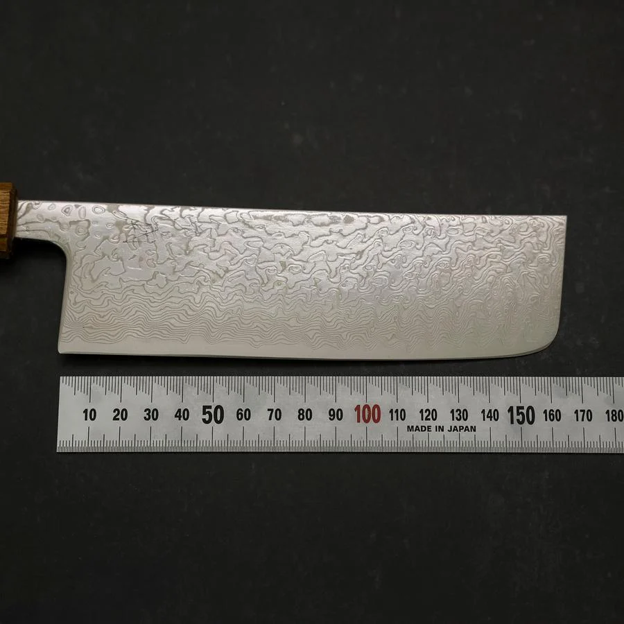 Nakiri SLD Wellen-Nickel Damast Yaki Urushi Griff 165mm - Image 7