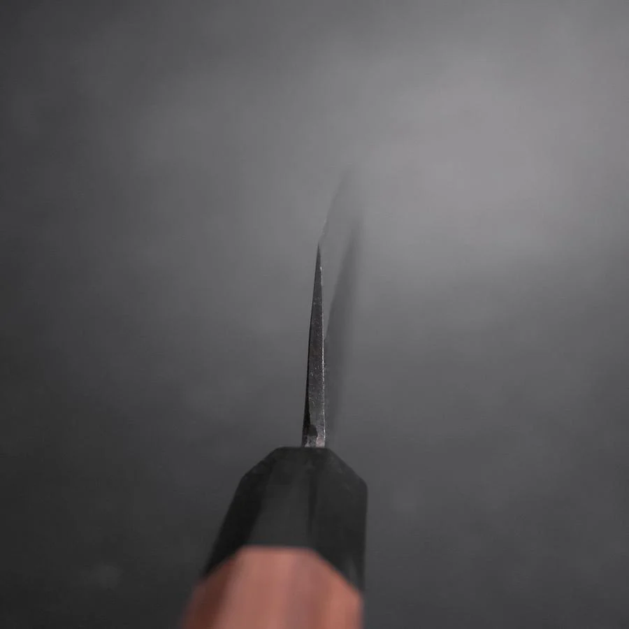 Nakiri Blue Steel #2 Edelstahlummantelung Kurouchi Walnussholz Griff 165mm - Image 4
