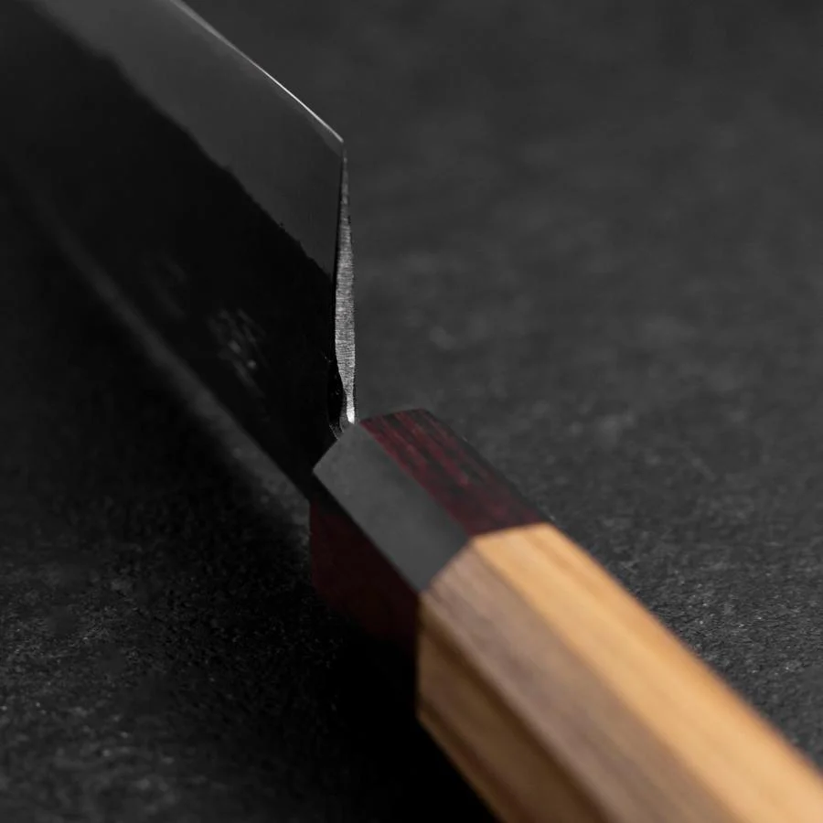 Nakiri Edelstahlummantelung Blue Steel #2 Kurouchi Zelkove Griff 165mm - Image 4