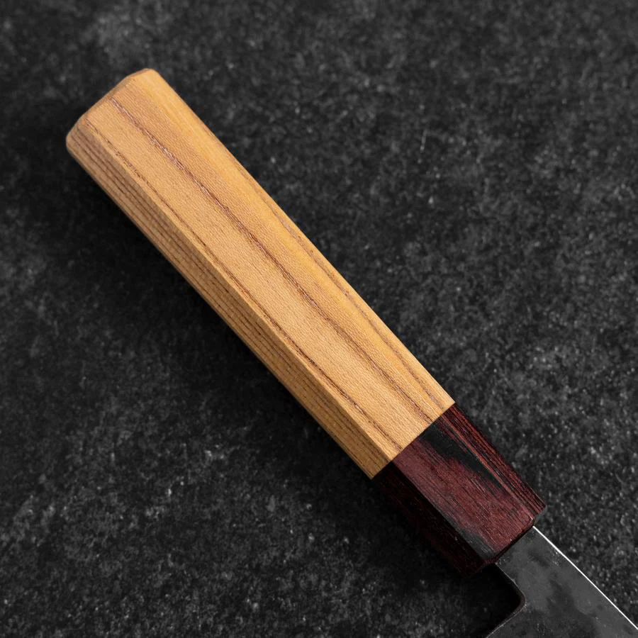 Nakiri Edelstahlummantelung Blue Steel #2 Kurouchi Zelkove Griff 165mm - Image 6