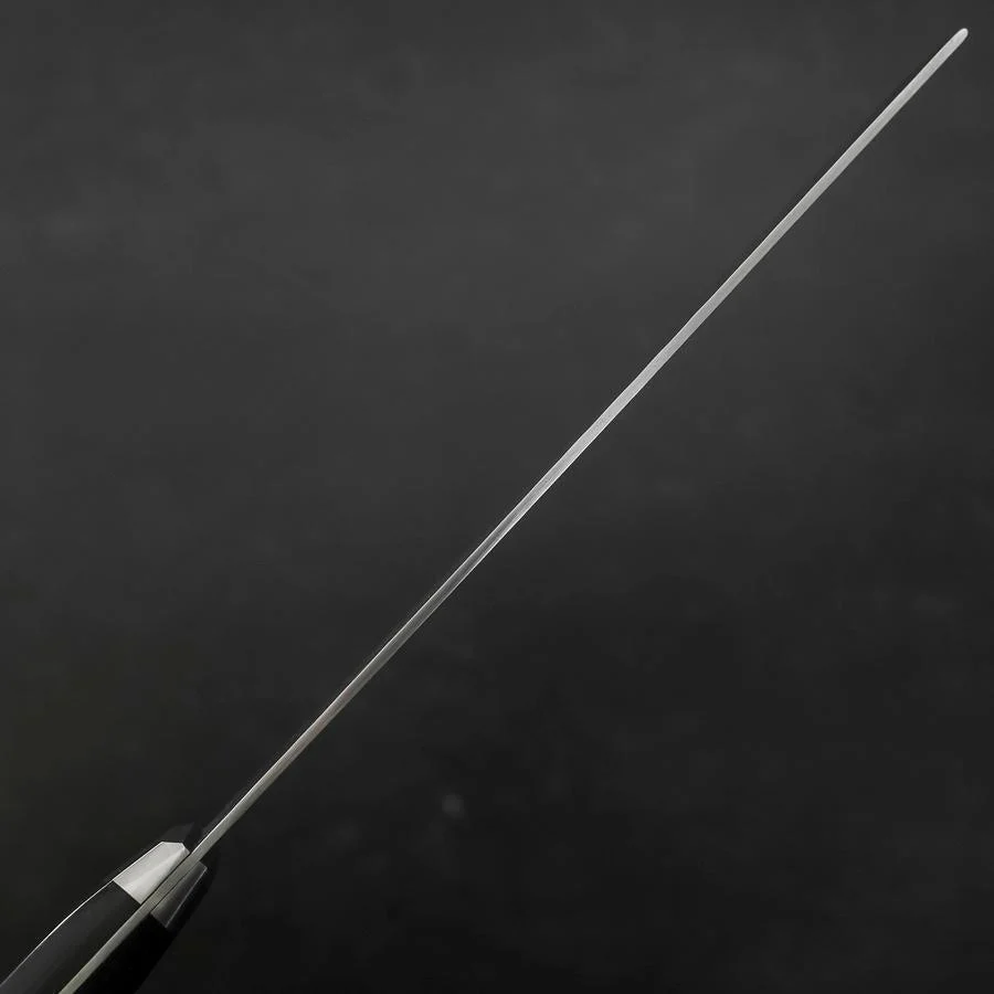 Nakiri Blue Steel #2 Edelstahlummantelung Tsuchime Schwarzer Westlicher Griff 170mm - Image 5