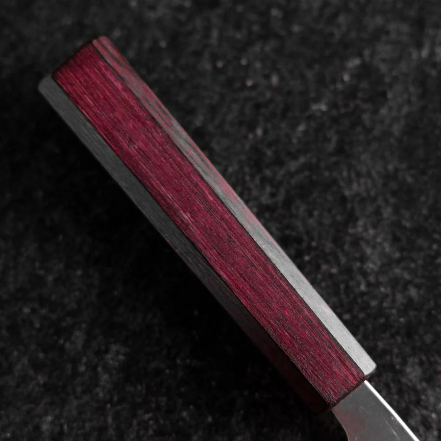 Nakiri Schwedenstahl Nashiji Washi Damast Lila Urushi Griff 165mm - Image 6
