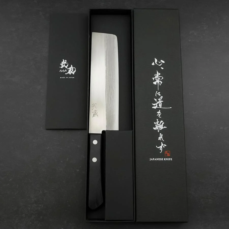 Nakiri VG-1 Damast Schwarzer Westlicher Griff 165mm - Image 8
