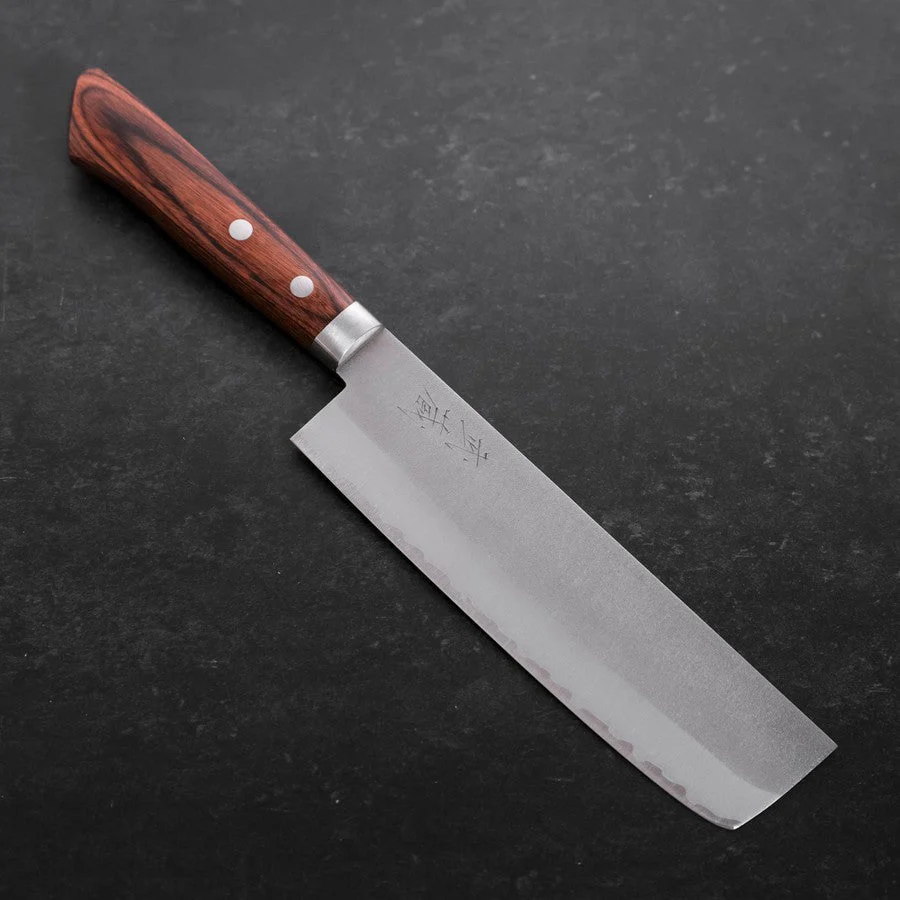 Nakiri VG-1 Nashiji Westlicher Mahagoni Griff 165mm