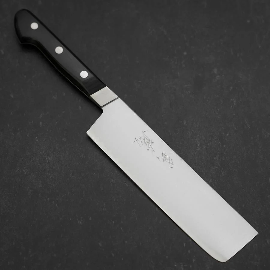 Nakiri VG-1 Poliert Schwarzer Westlicher Griff 170mm