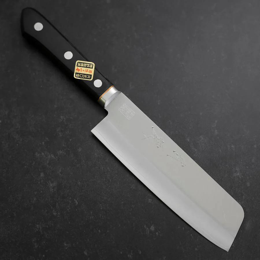Nakiri VG-1 Poliert Schwarzer Westlicher Griff 160mm