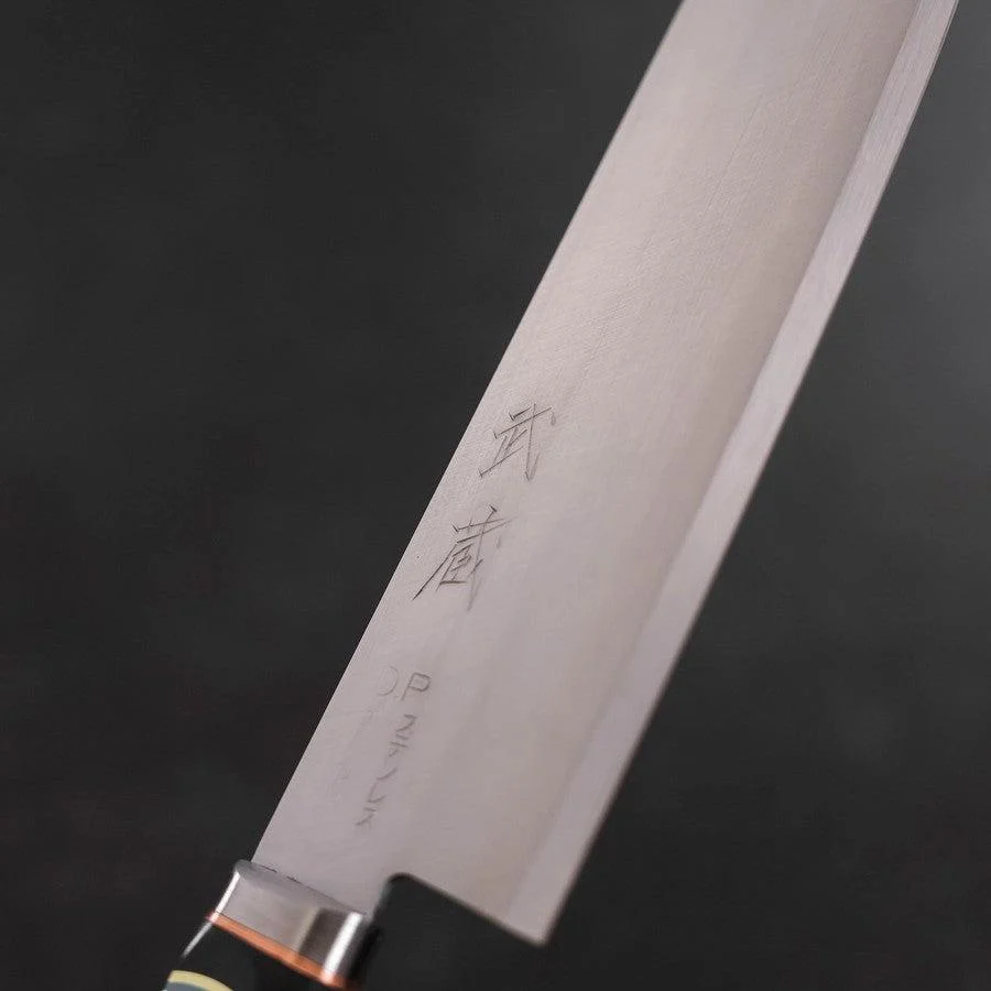Nakiri VG-1 Poliert Westlicher Griff mit Kupfer-Inlay 160mm - Image 3