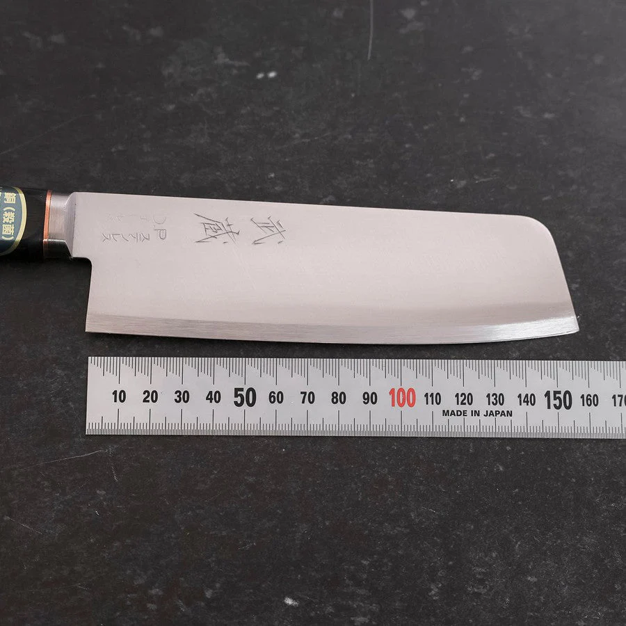 Nakiri VG-1 Poliert Westlicher Griff mit Kupfer-Inlay 160mm - Image 7