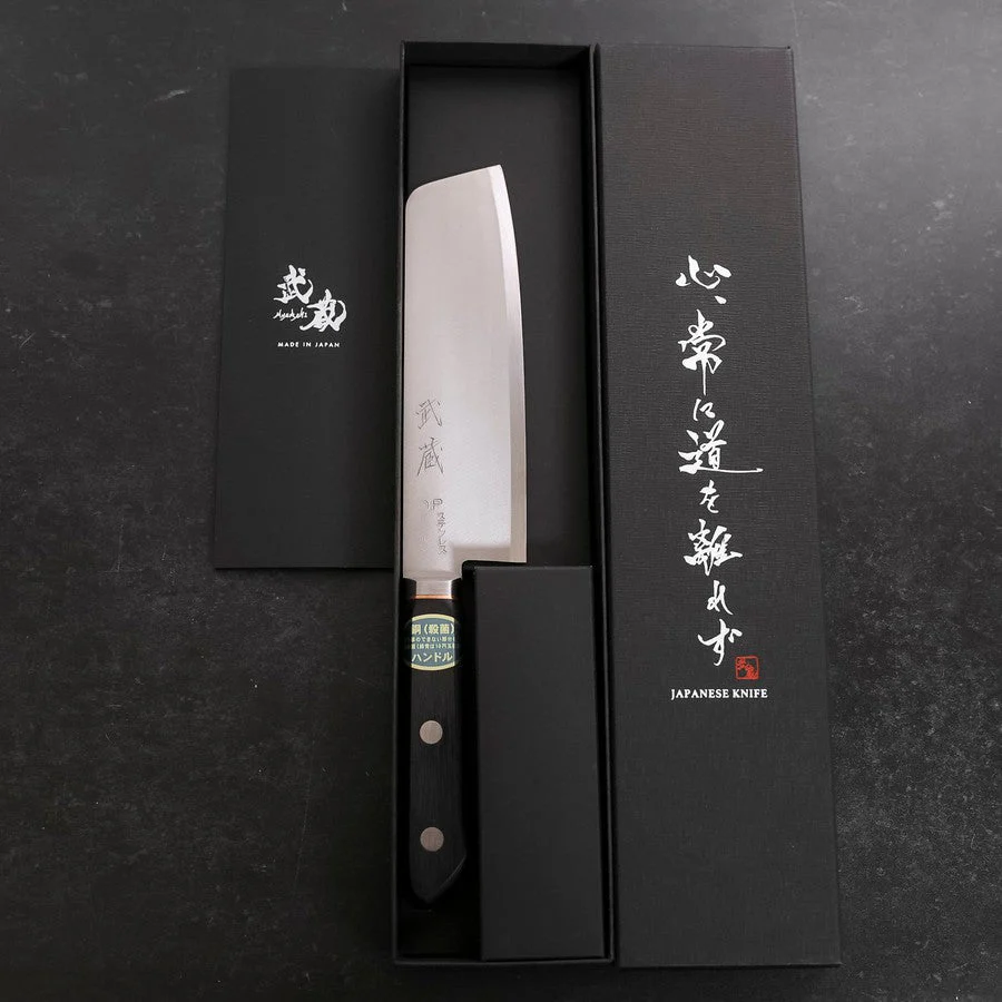 Nakiri VG-1 Poliert Westlicher Griff mit Kupfer-Inlay 160mm - Image 8