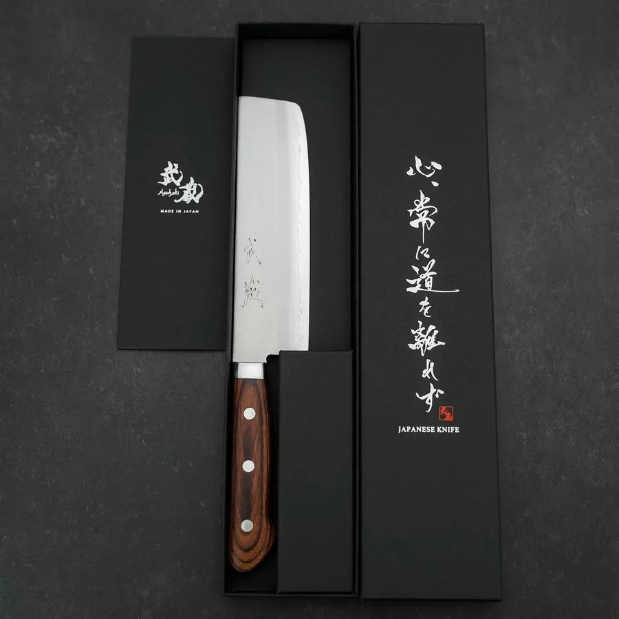 Nakiri VG-1 Poliert Westlicher Mahagoni Griff 165mm - Image 8