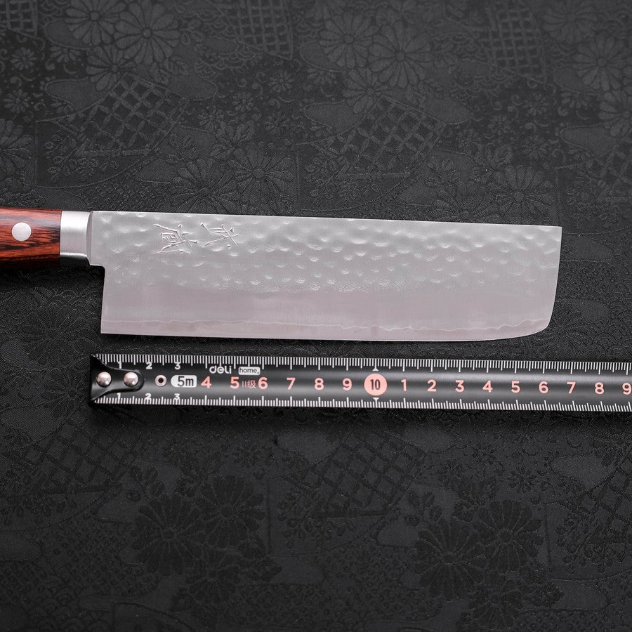 Nakiri VG-1 Tsuchime Westlicher Mahagoni Griff 165mm - Image 7