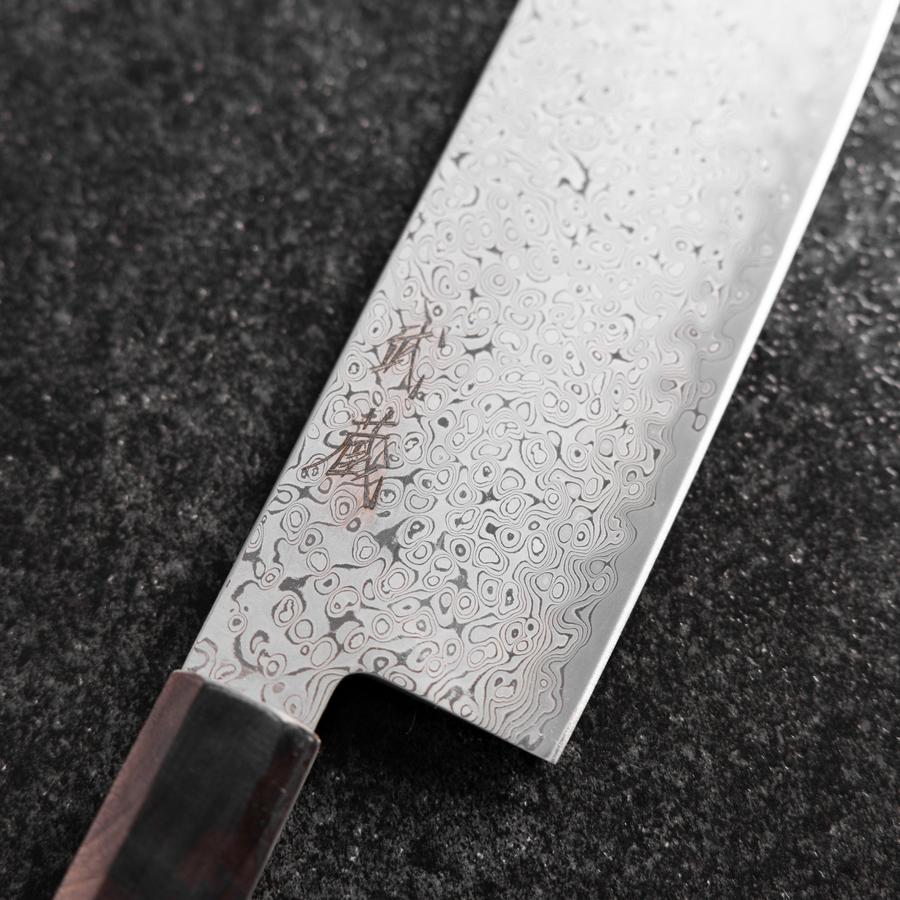 Nakiri VG-10 Damast Brauner Birkenholz Griff 165mm - Image 3