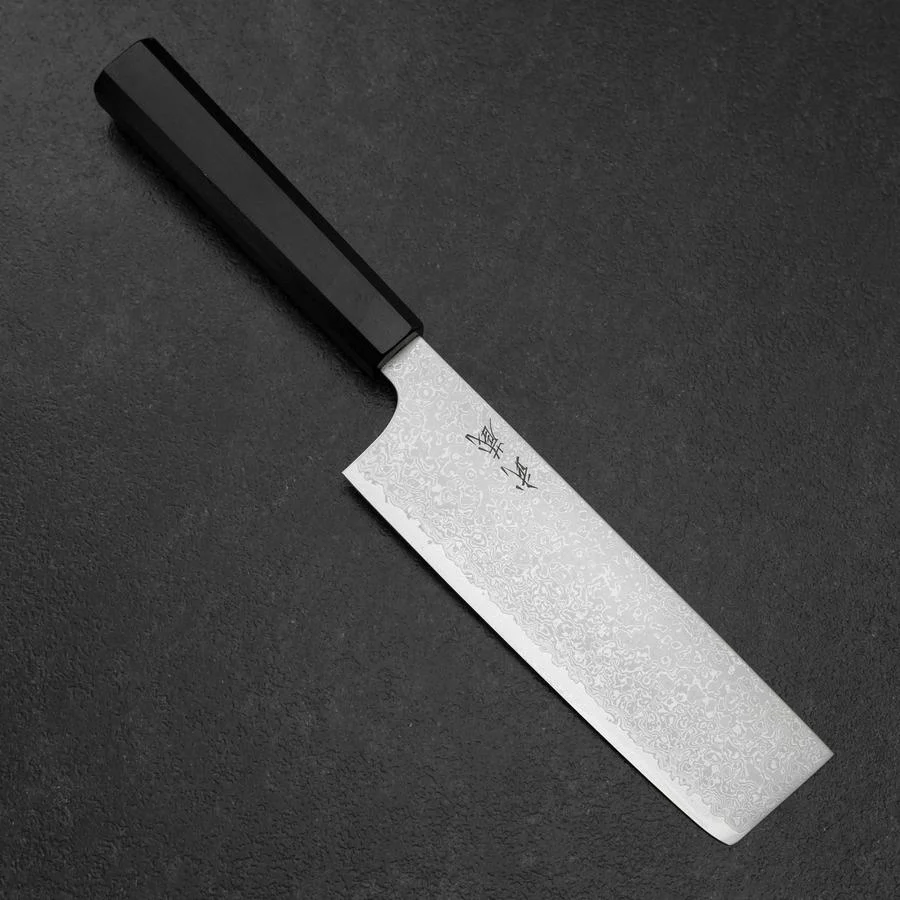 Nakiri VG-10 Damast Ebenholz Griff 165mm