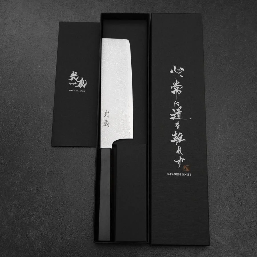 Nakiri VG-10 Damast Ebenholz Griff 165mm - Image 8