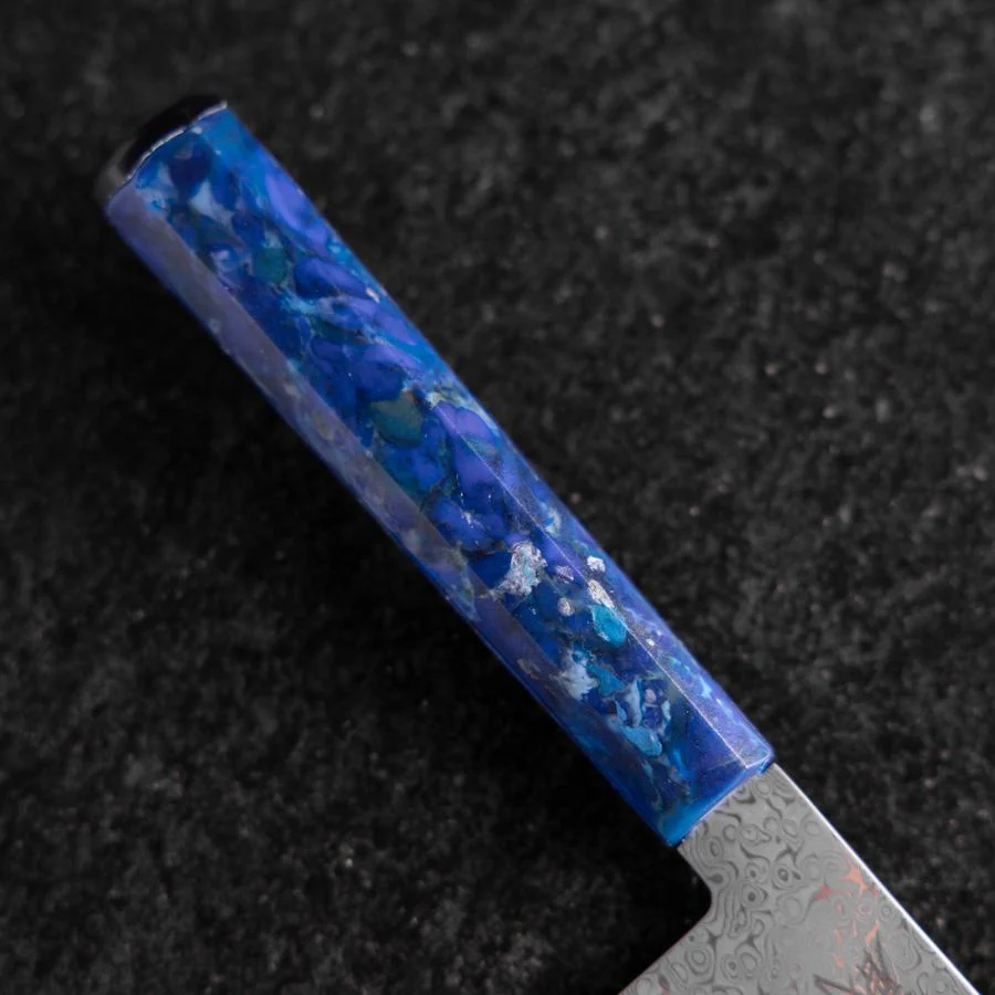 Nakiri VG-10 Damast Blauer Ozeanplastik Griff 165mm - Image 6