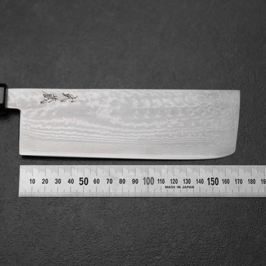 Nakiri VG-10 Damast Roter Urushi Griff 170mm - Image 7