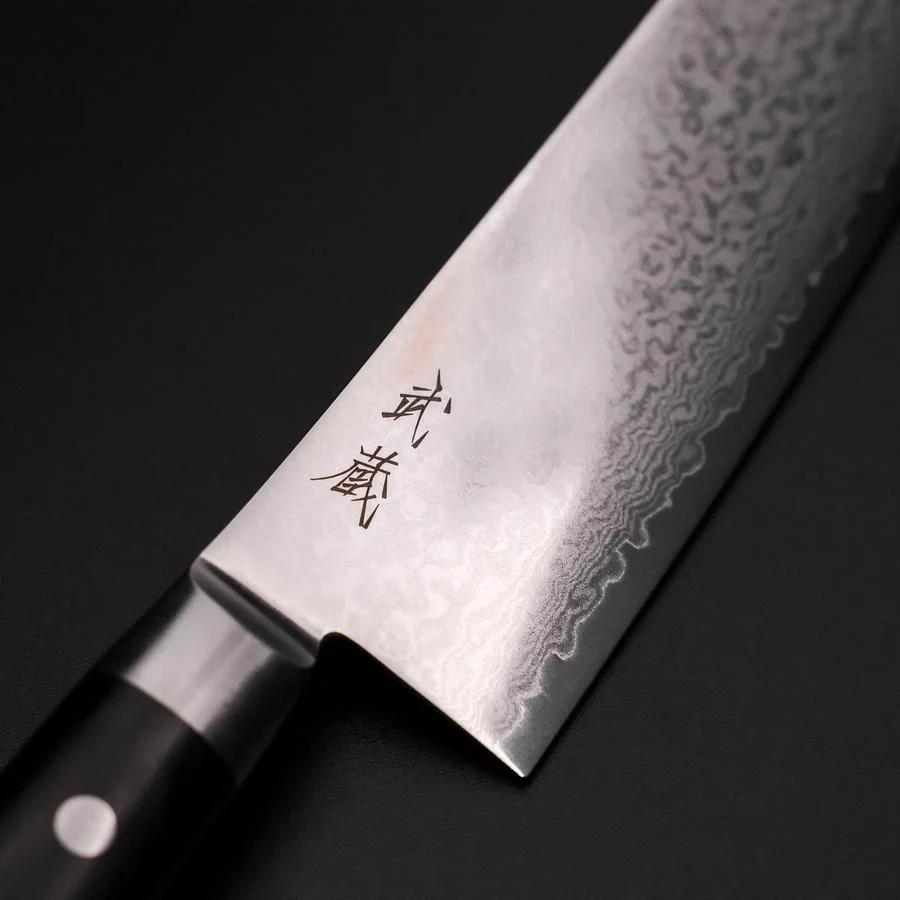 Nakiri VG-10 Damast Runder Westlicher Schwarzer Griff 170mm - Image 3