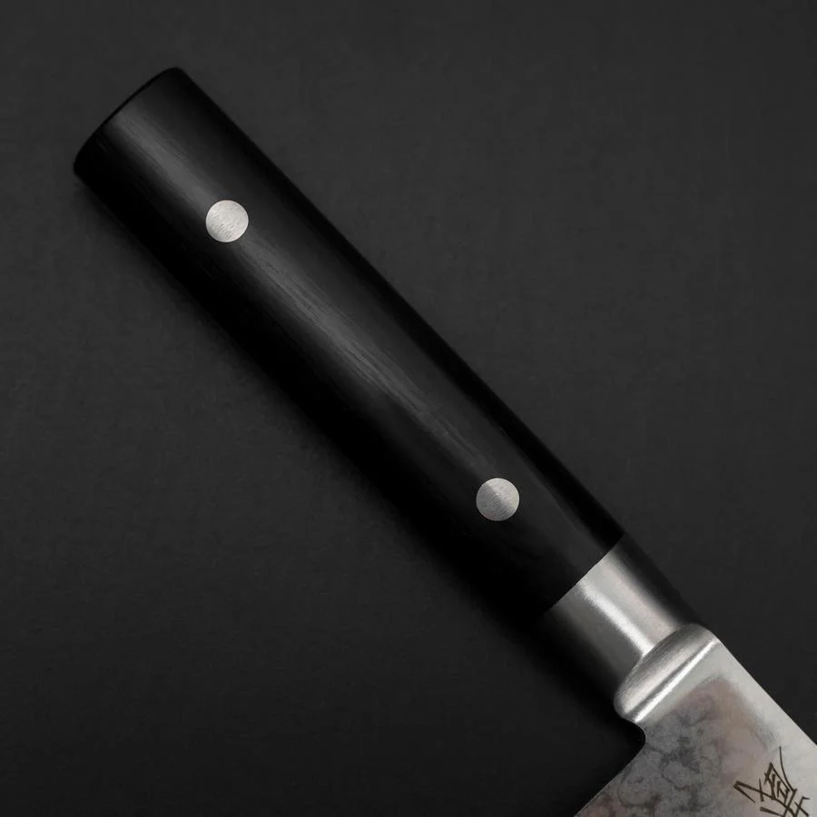 Nakiri VG-10 Damast Runder Westlicher Schwarzer Griff 170mm - Image 6