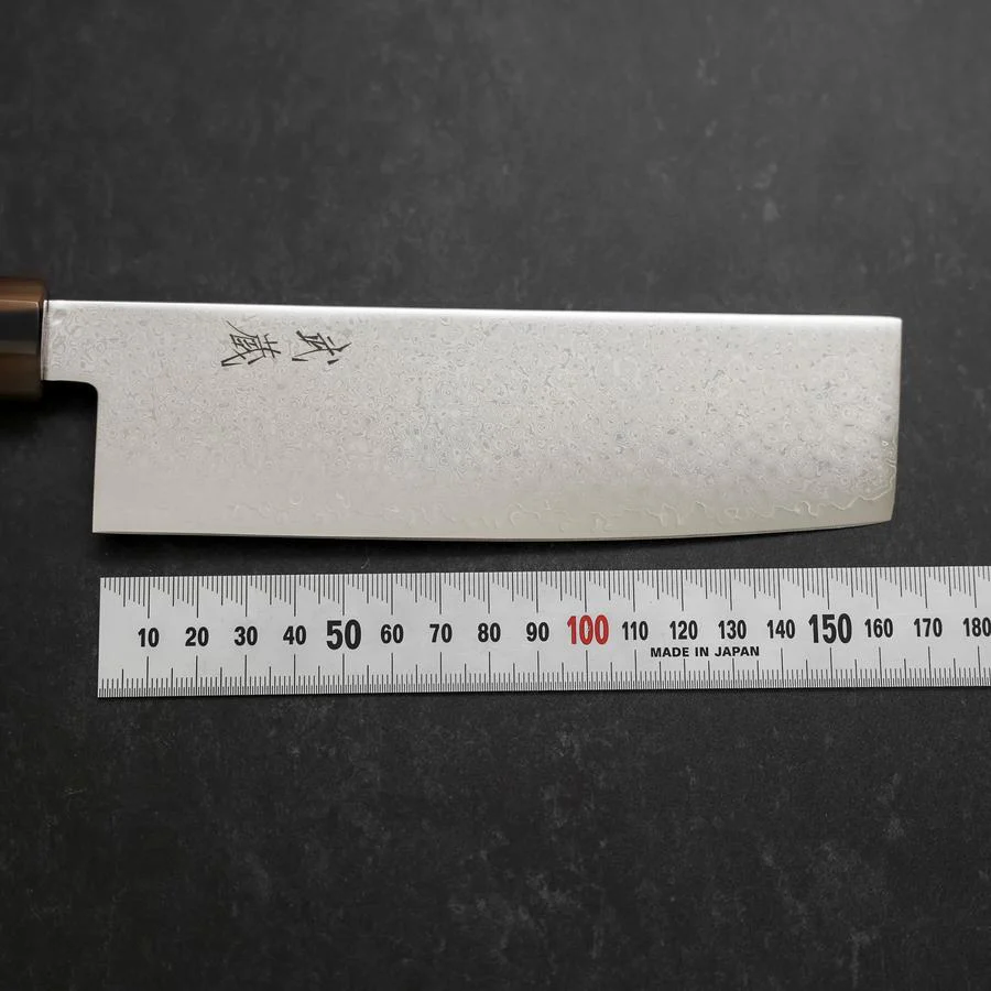 Nakiri VG-10 Damast Hellrosa Büffelhorn und Ahornholz Griff 170mm - Image 7