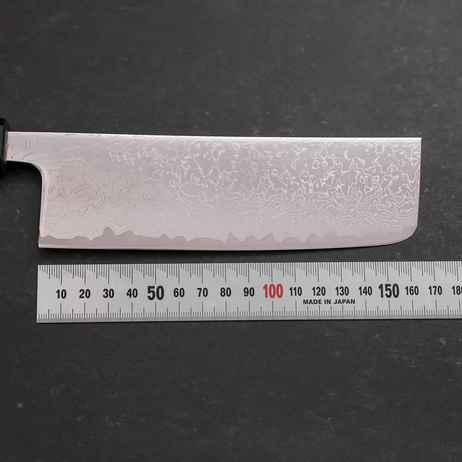 Nakiri VG-10 Damast Dunkelblauer Urushi Griff 165mm - Image 7