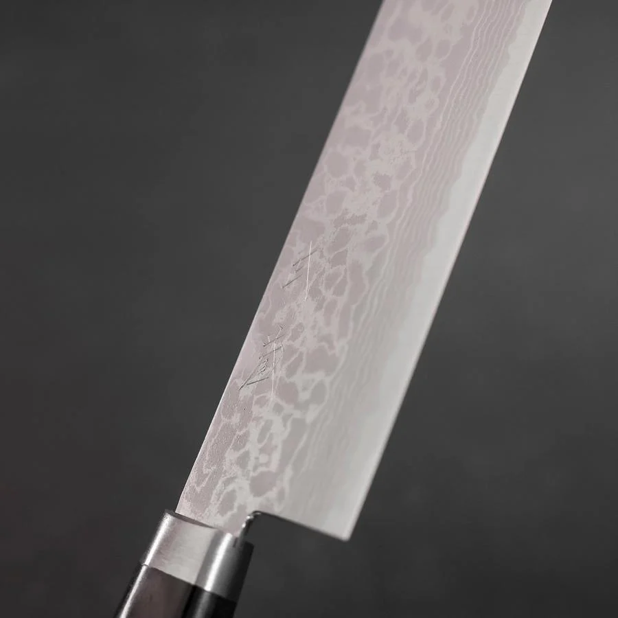 Nakiri VG-10 Damast Lila Westlicher Griff 165mm - Image 3