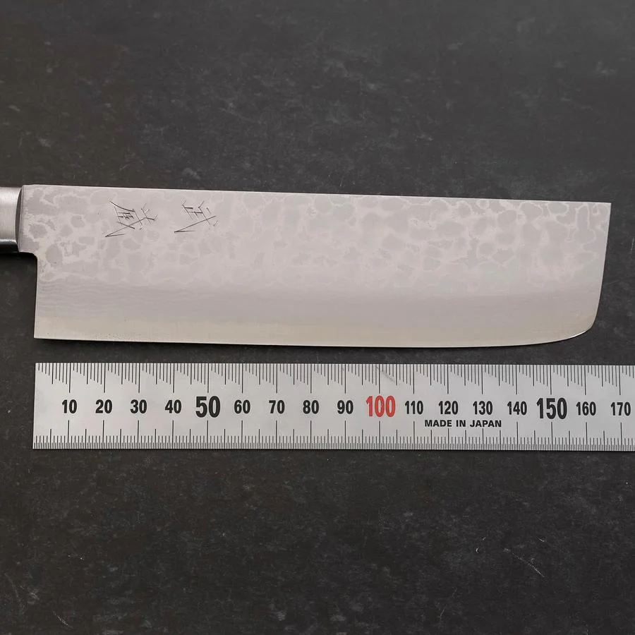 Nakiri VG-10 Damast Lila Westlicher Griff 165mm - Image 7