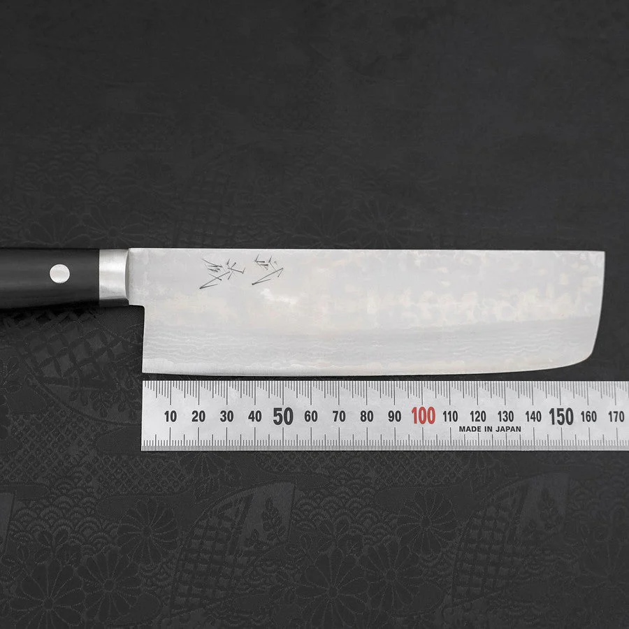 Nakiri VG-10 Damast Schwarzer Westlicher Griff 165mm - Image 7