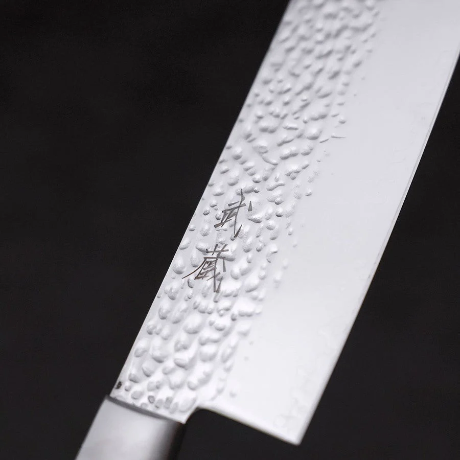 Nakiri VG-10 Kagami Tsuchime Damast Mahagoni Griff 165mm - Image 3