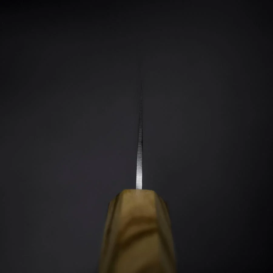 Nakiri VG-10 Kagami Tsuchime Damast Olivenholz Griff 170mm - Image 4