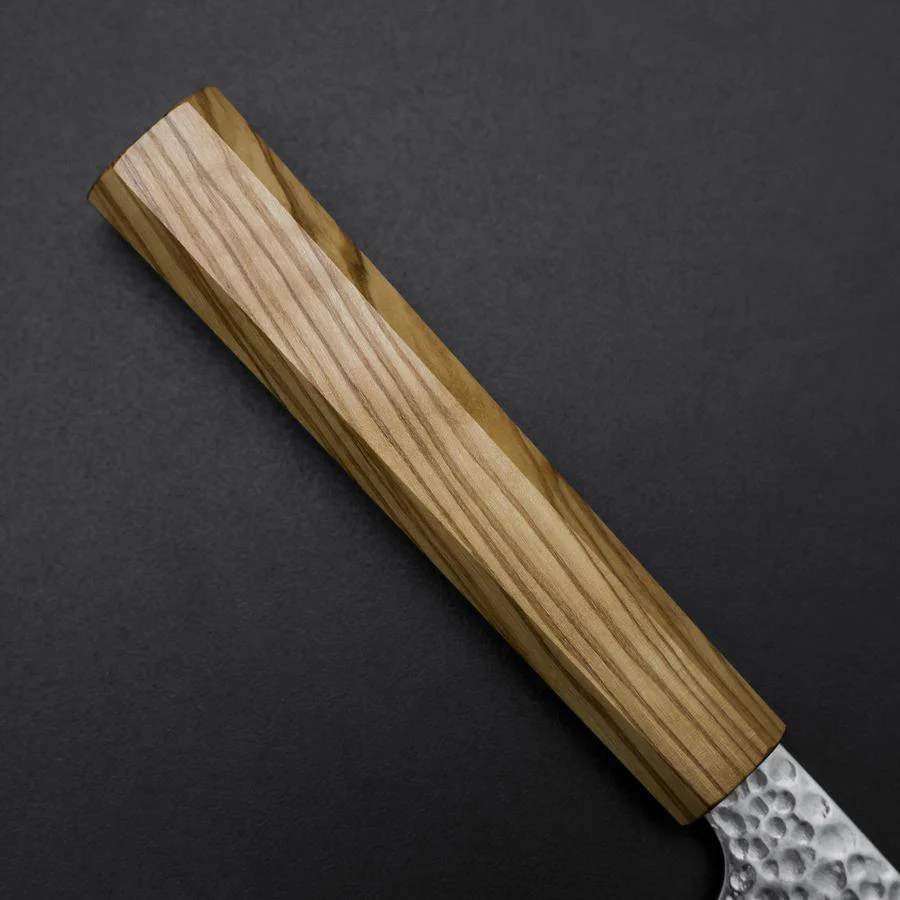 Nakiri VG-10 Kagami Tsuchime Damast Olivenholz Griff 170mm - Image 6