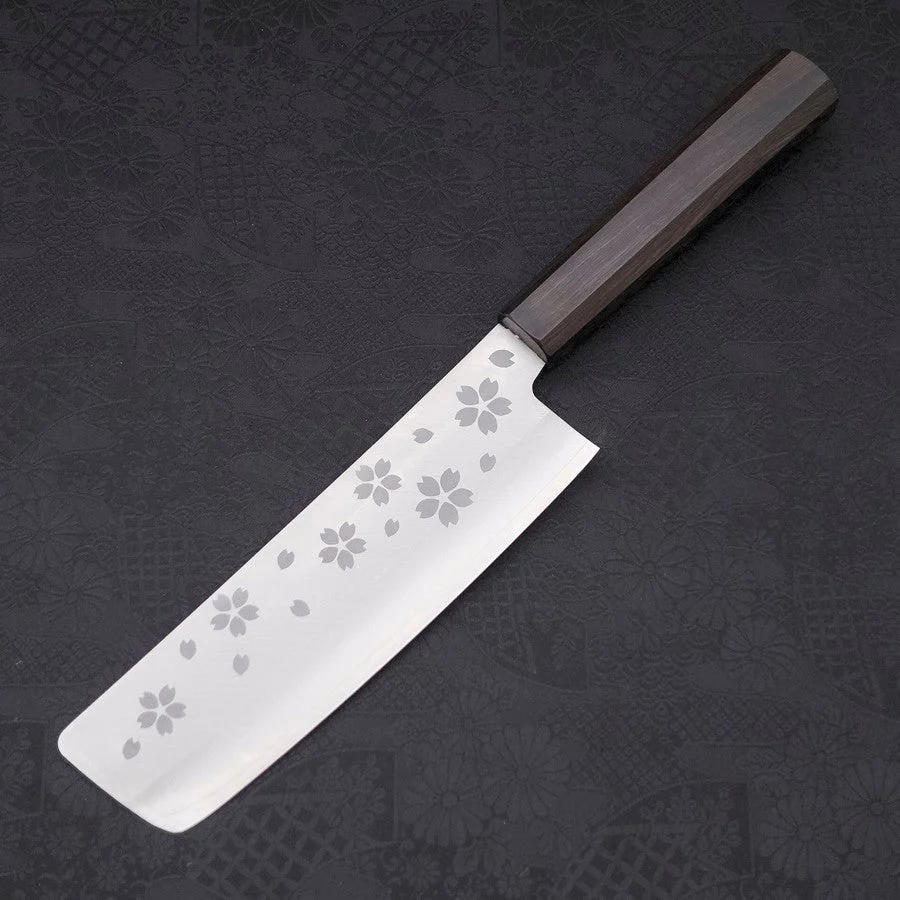 Nakiri VG-10 Poliert Sakura Ebenholz Griff 165mm - Image 2