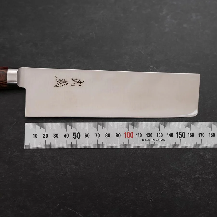 Nakiri VG-10 Poliert Westlicher Mahagoni Griff 170mm - Image 7