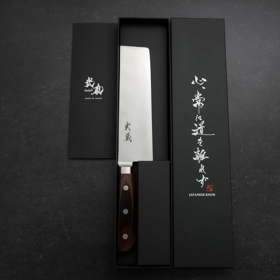 Nakiri VG-10 Poliert Westlicher Mahagoni Griff 170mm - Image 8