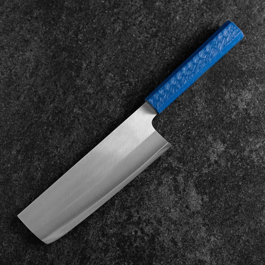 Nakiri AUS-10 Poliert Blauer Urushi Griff 170mm - Image 2