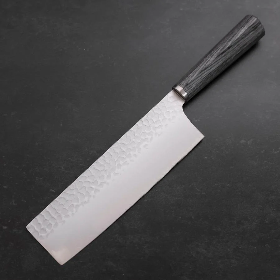 Nakiri VG-10 Tsuchime Kohlefarbener Kirschholz Griff 180mm - Image 2