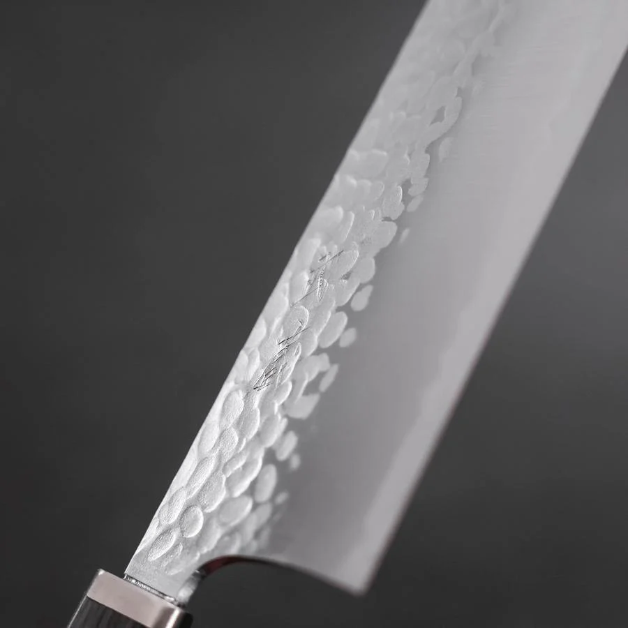 Nakiri VG-10 Tsuchime Kohlefarbener Kirschholz Griff 180mm - Image 3