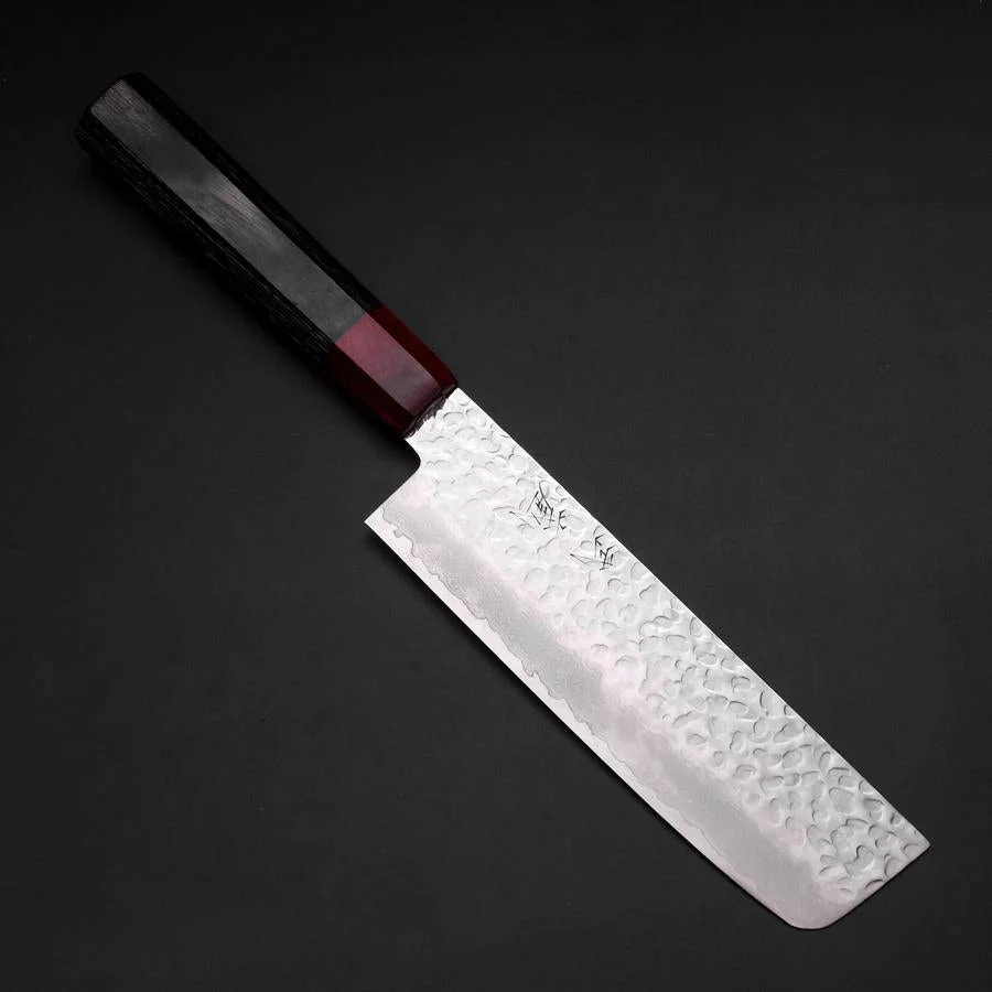 Nakiri VG-10 Tsuchime Grauer Rosenholz Griff 165mm