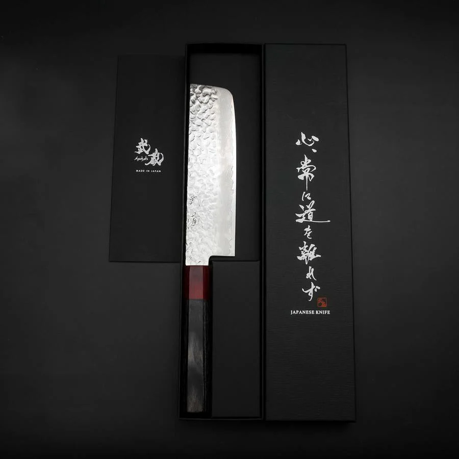 Nakiri VG-10 Tsuchime Grauer Rosenholz Griff 165mm - Image 8