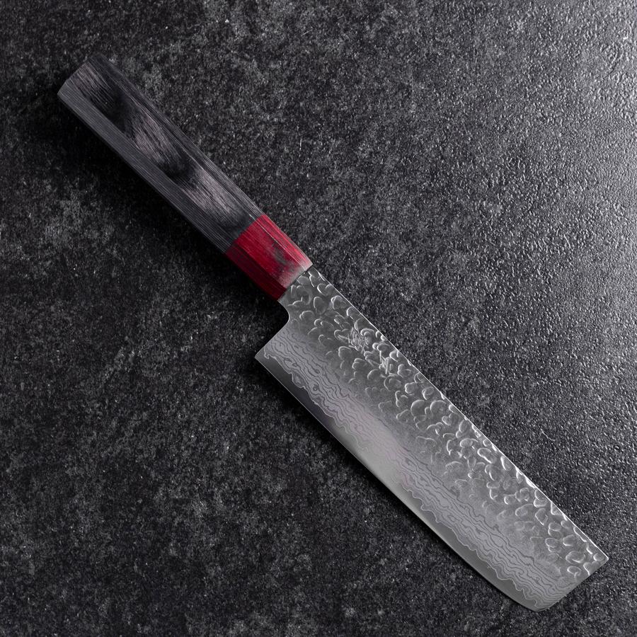 Nakiri VG-10 Tsuchime Damast Pakka Griff 165mm