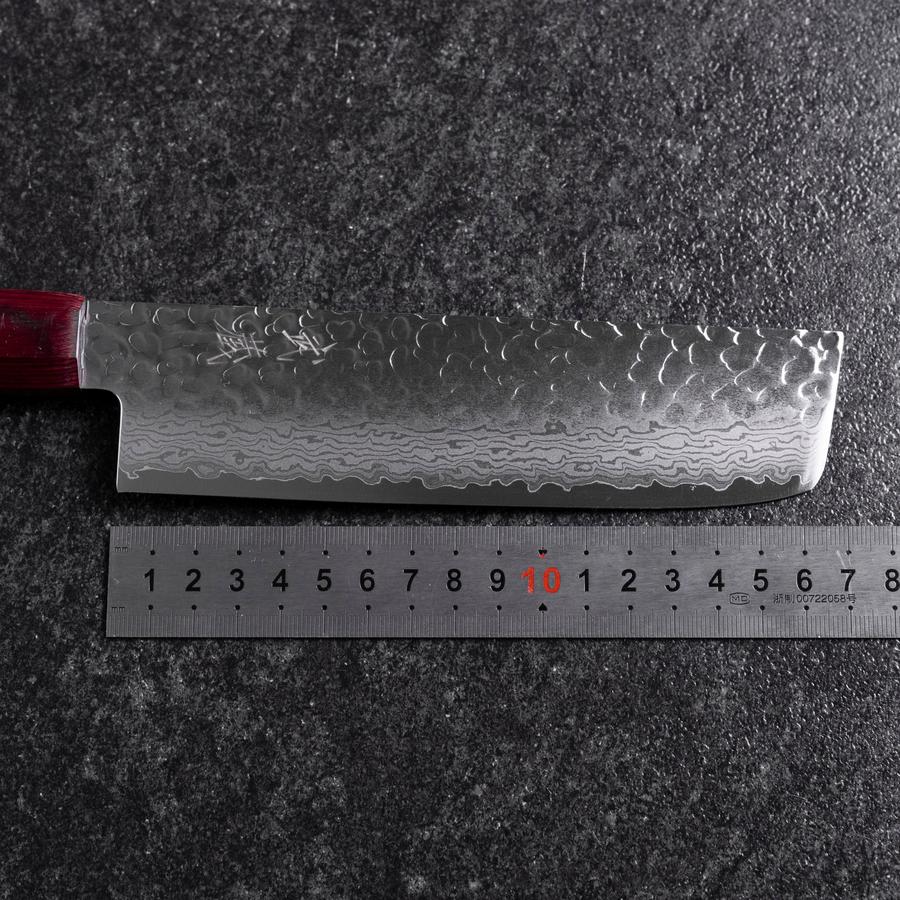 Nakiri VG-10 Tsuchime Damast Pakka Griff 165mm - Image 7