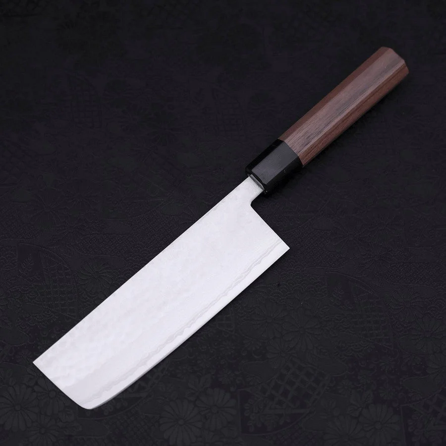 Nakiri VG-10 Tsuchime Damast Walnussholz Griff 165mm - Image 2
