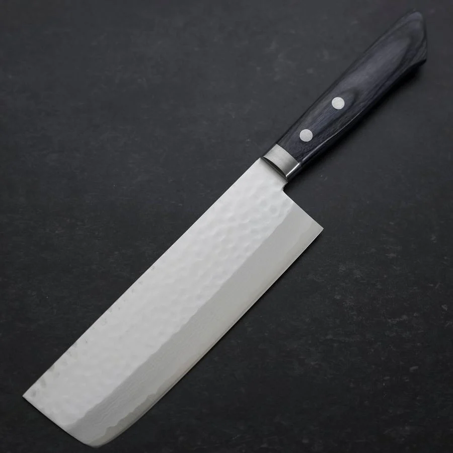 Nakiri VG-10 Tsuchime Damast Blauer Westlicher Griff 165mm - Image 2